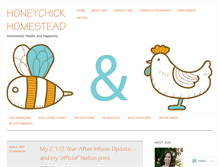 Tablet Screenshot of honeychickhomestead.com